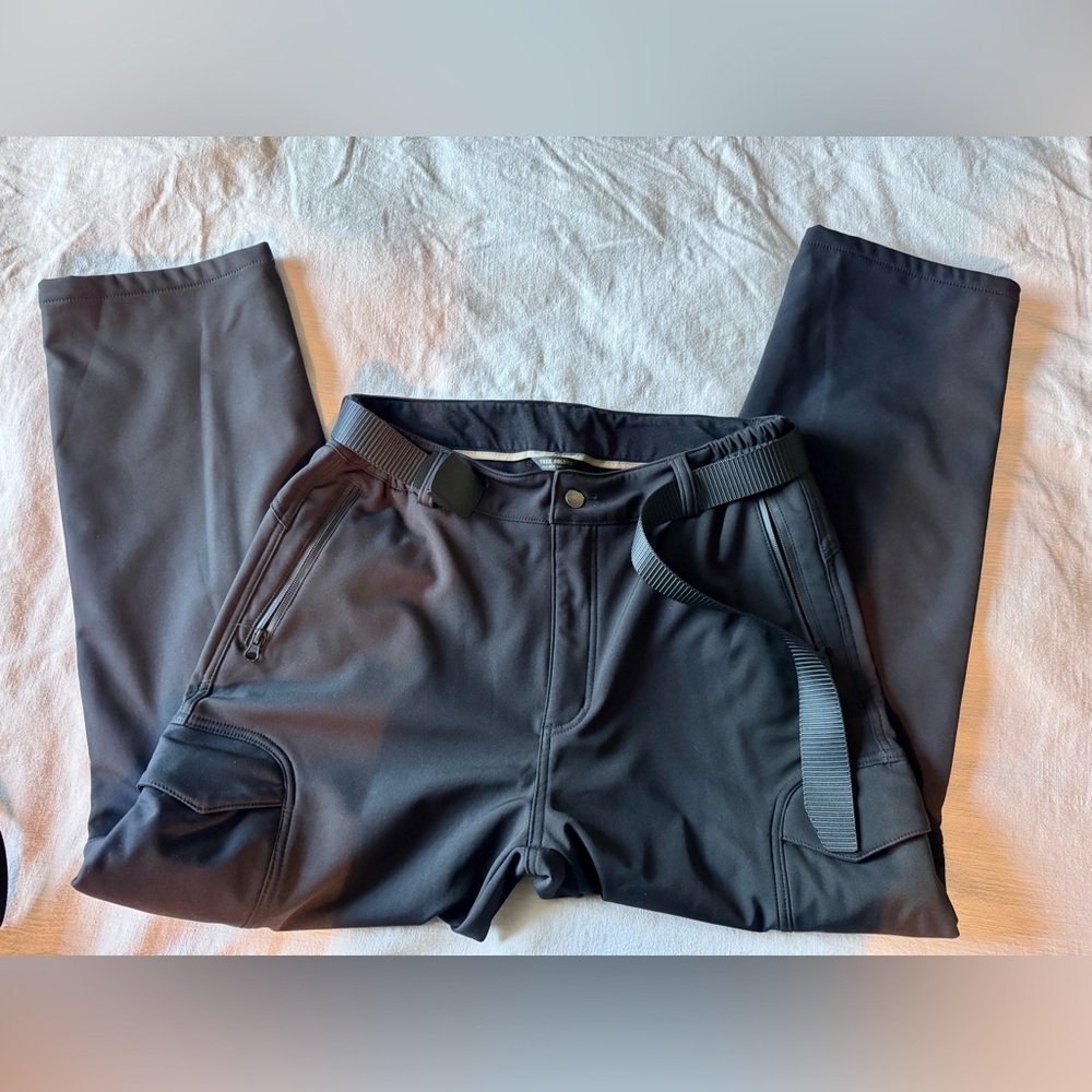 Black Tactical Pants with Belt